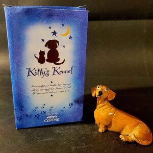 Kitty's Kennel Dachshund Figurine. "Ginger"